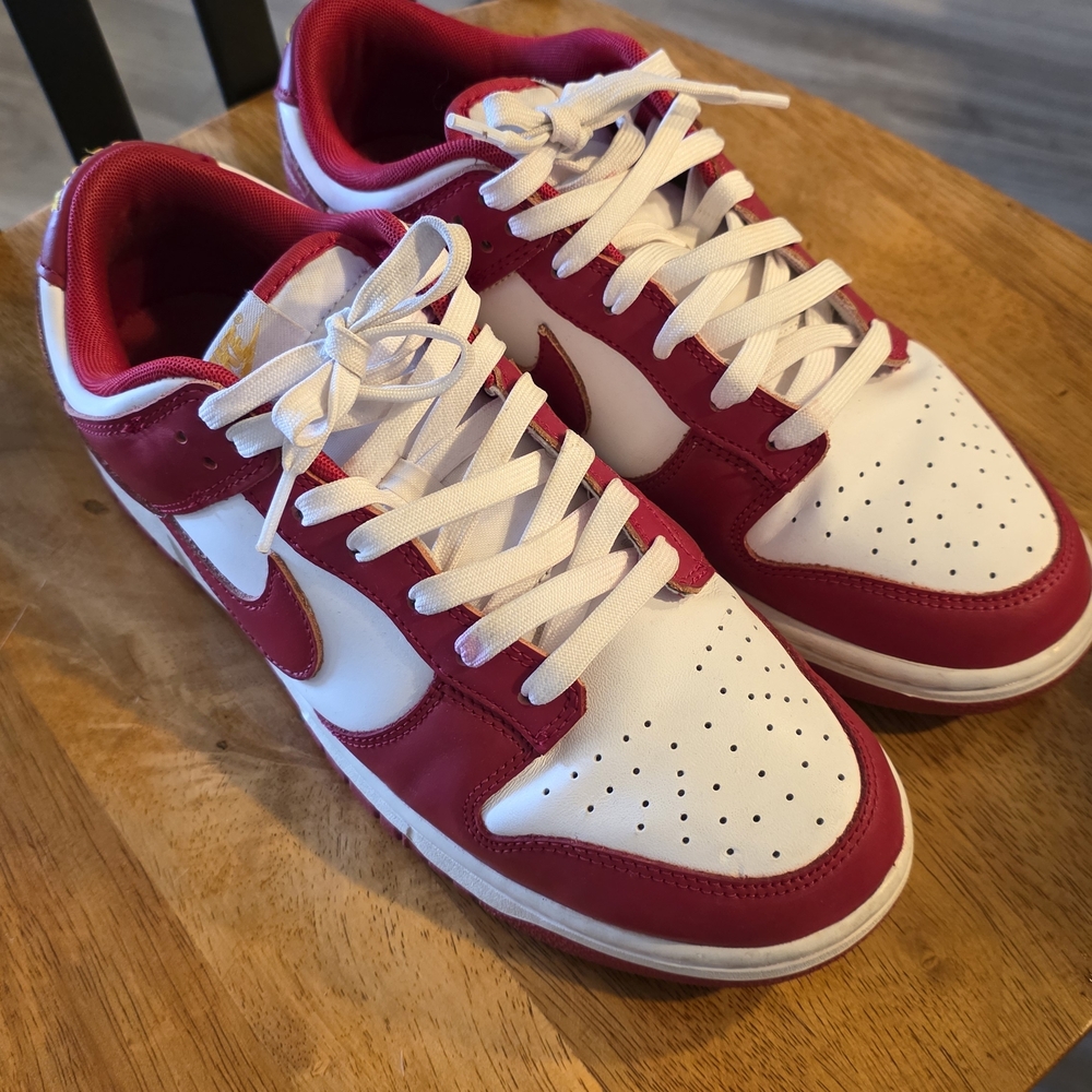 Nike Red and White Men's Shoes